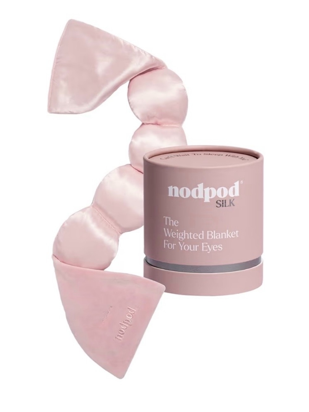 nodpod Silk Pink Weighted Eye Blanket